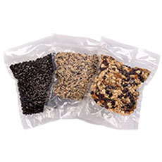 8" x 12" Quart Full Mesh Zipper Vacuum Seal Bags - 40 Pack